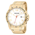 Relógio Masculino Magnum Dourado Branco