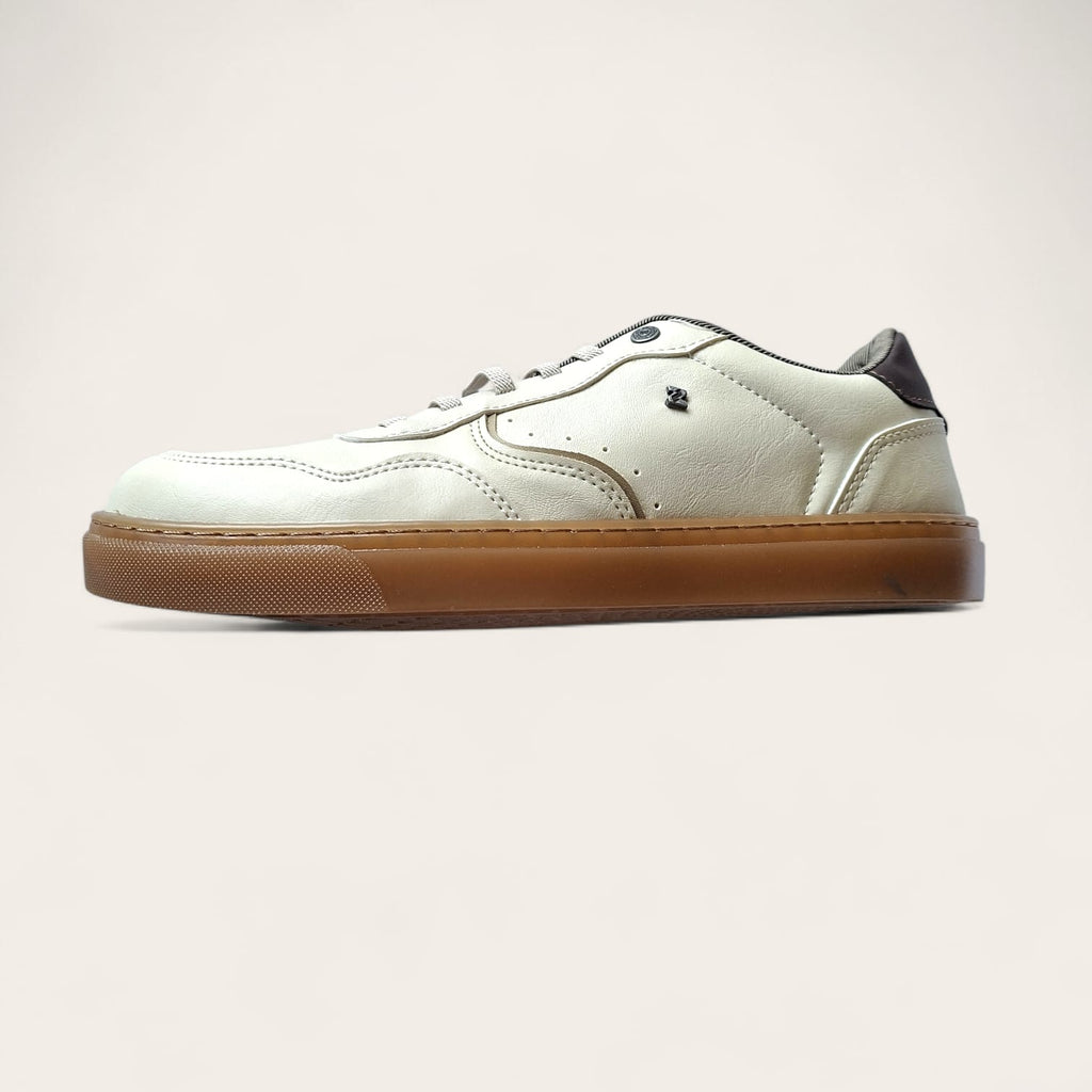 Sapatenis masculino estiloso esportivo branco/preto