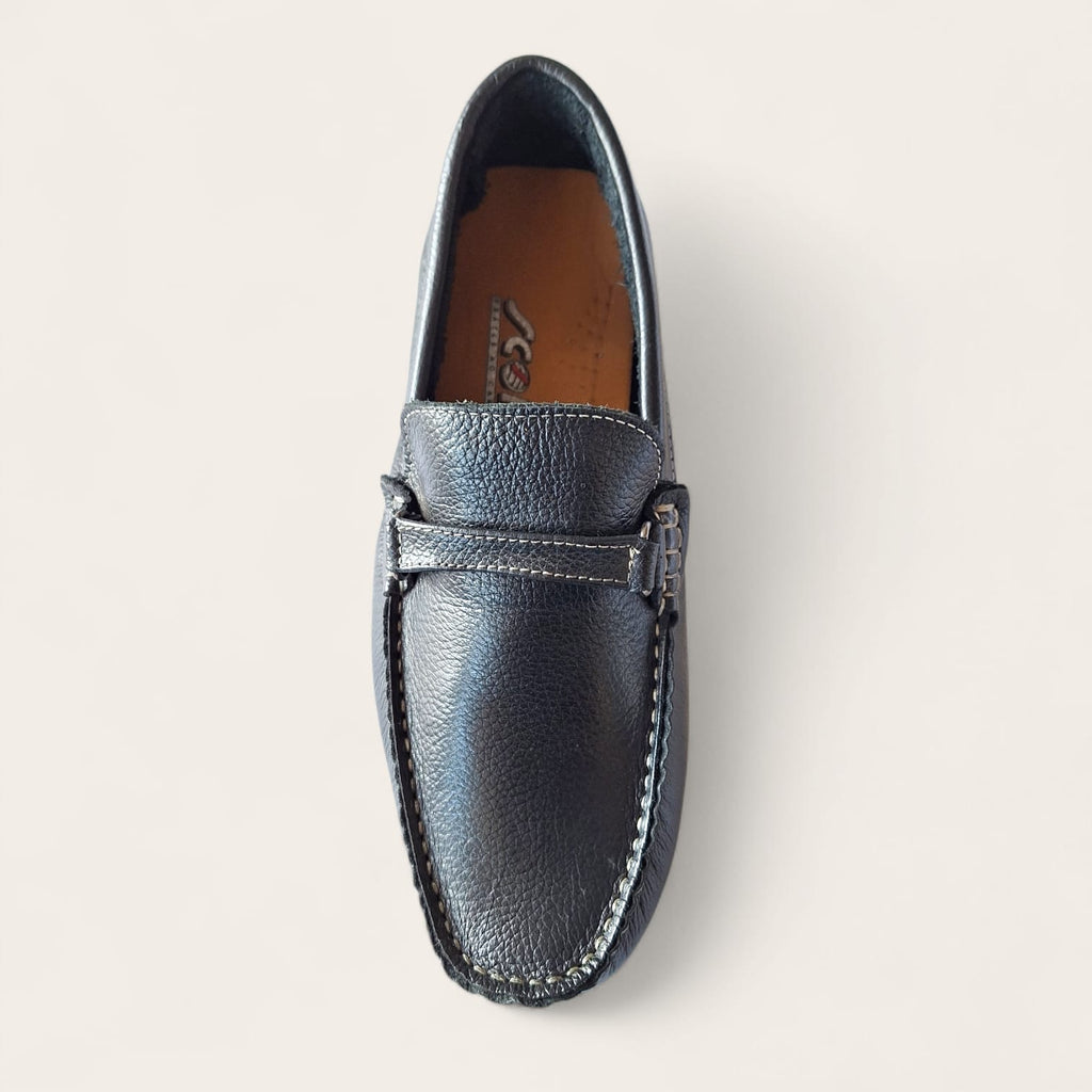 Sapato em couro masculino score - preto