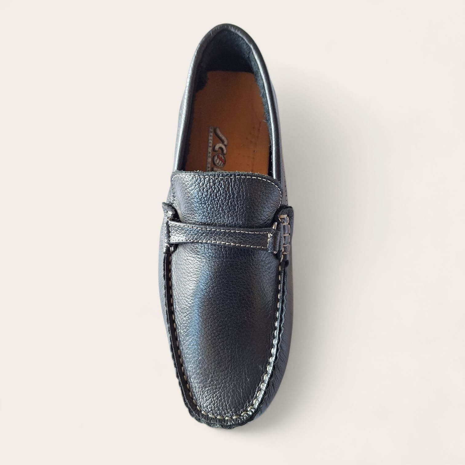 Sapato em couro masculino score - preto