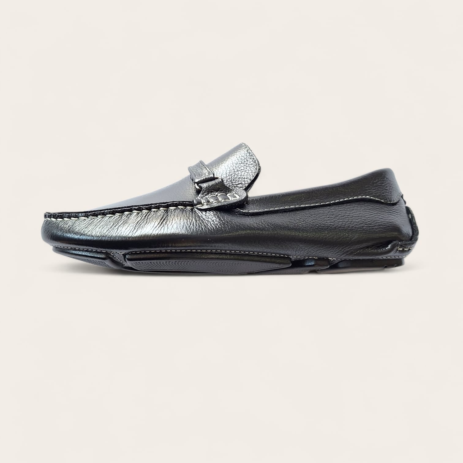 Sapato em couro masculino score - preto