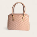 Bolsa Feminina Estruturada Rosa – Detalhe Matelassê