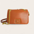 Bolsa Feminina Transversal com Corrente Dourada