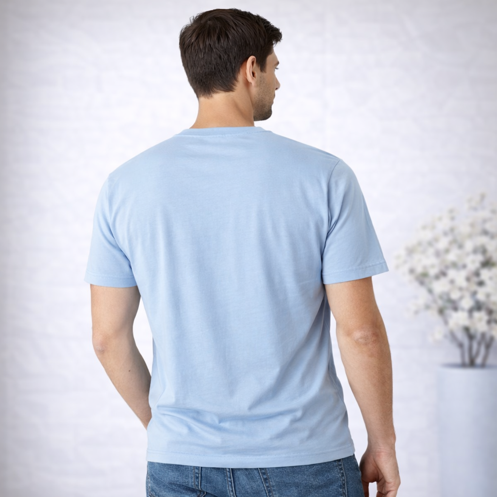 Camiseta Masculina Paco Jeans Azul Claro TAM: G