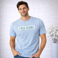 Camiseta Masculina Paco Jeans Azul Claro TAM: G