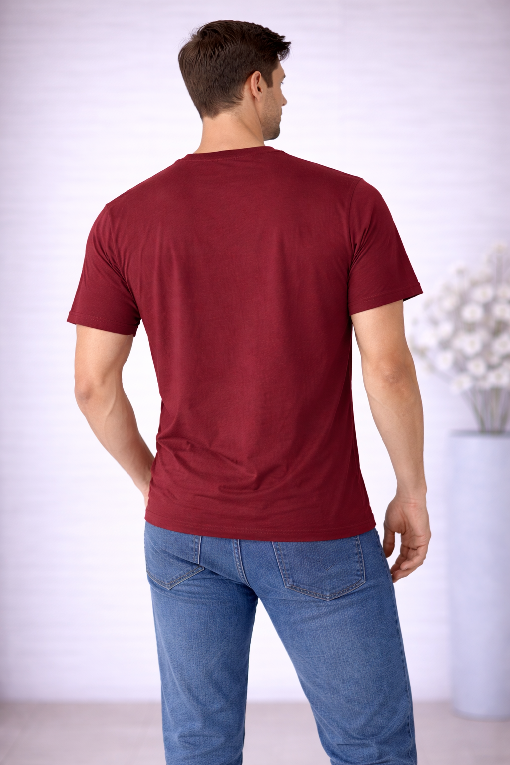 Camiseta Masculina Paco Jeans Vinho TAM: P