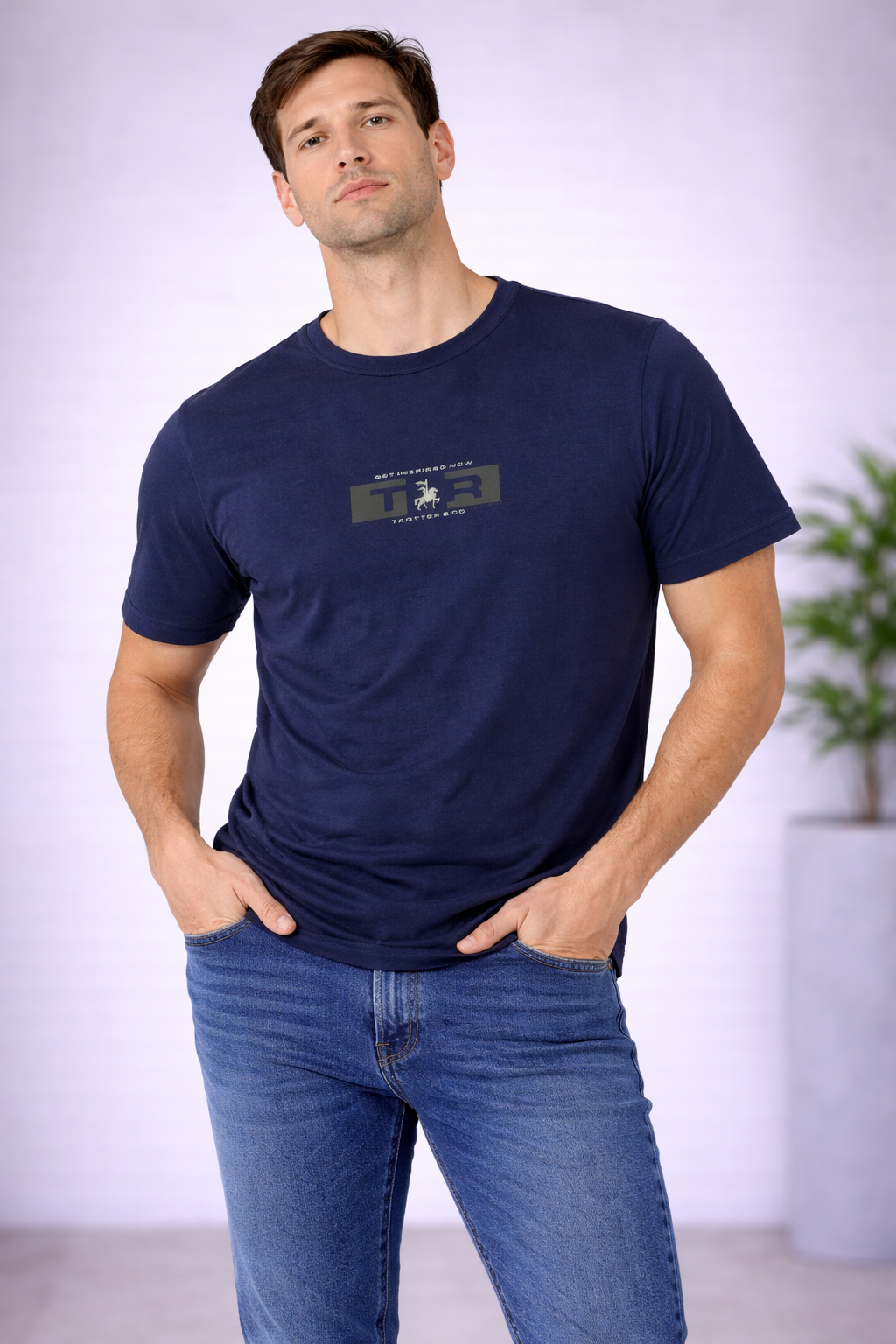 Camiseta Masculina Trotter Marinho TAM: P