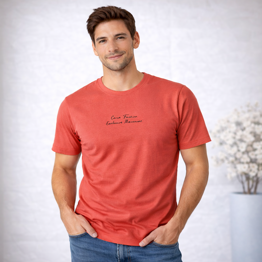Camiseta Masculina Paco Coral TAM: P