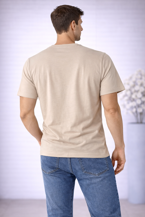 Camiseta Masculina Paco Bege TAM: P