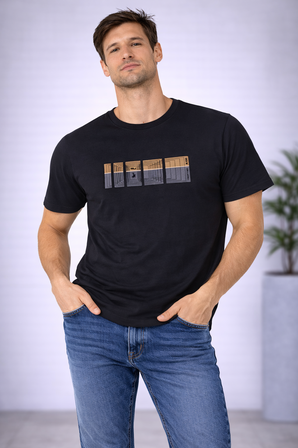 Camiseta Masculina Trotter Preta TAM: P