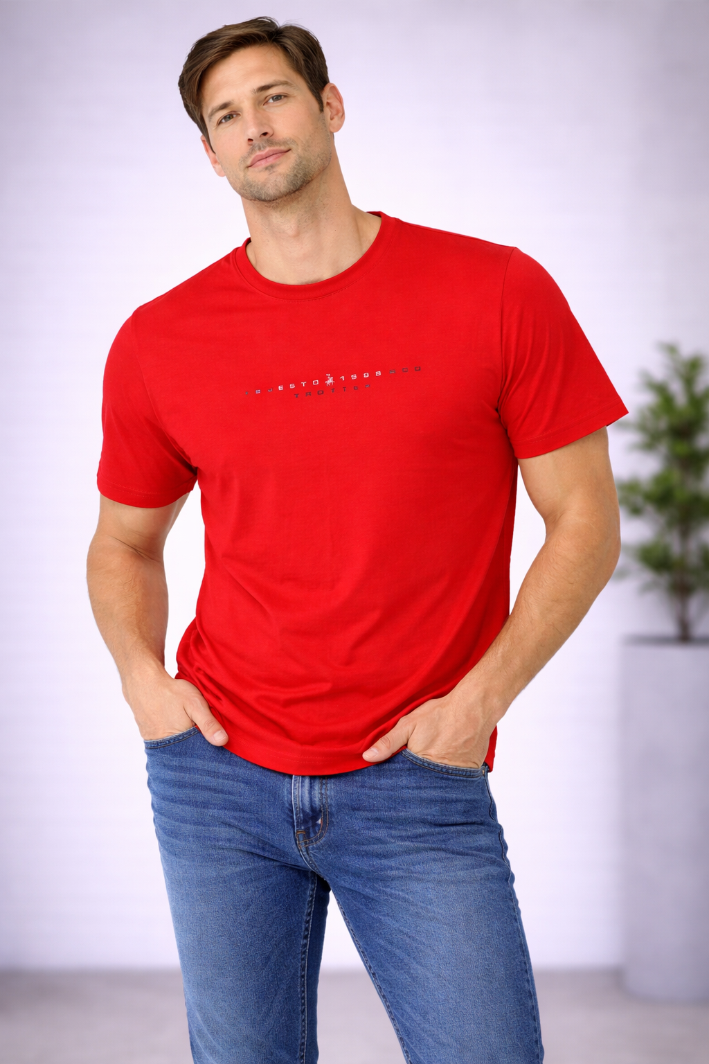Camiseta Masculina Trotter Vermelha TAM: P