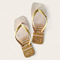 Sandalia feminina acostamento - PARTY/GOLD