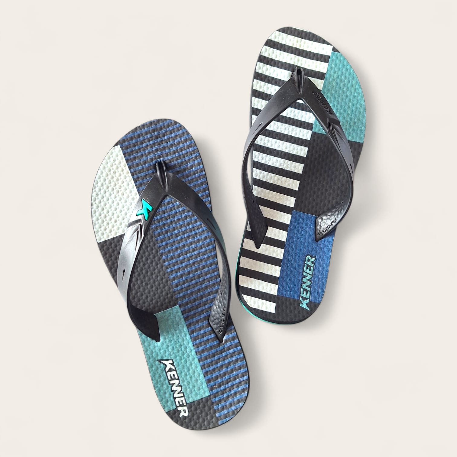 Sandalia masculina kenner - ABSTRATO AZUL