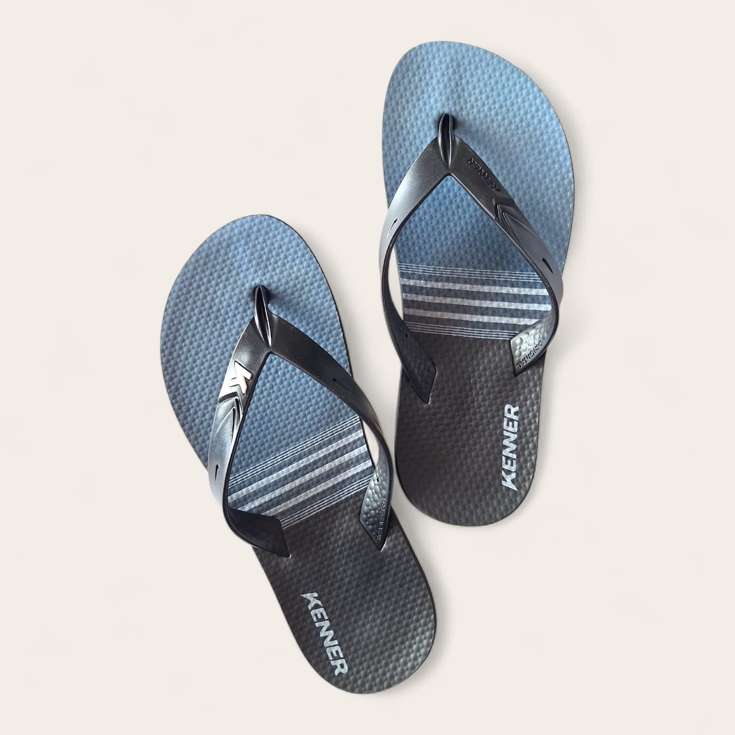 Sandalia masculina kenner - CINZA LISTRAS