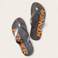 Sandalia masculina kenner - STINGER PRETA/LARANJA