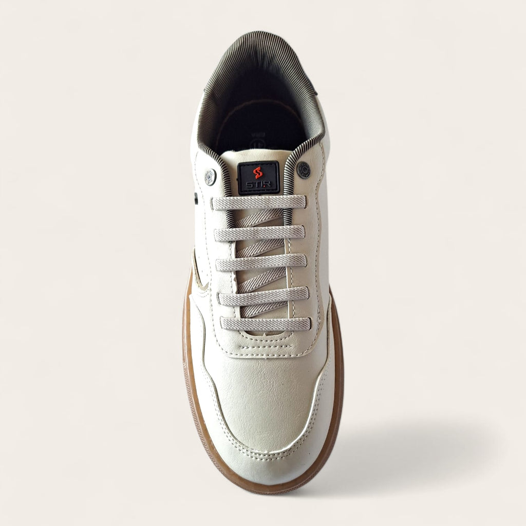 Sapatenis masculino estiloso branco/vermeho
